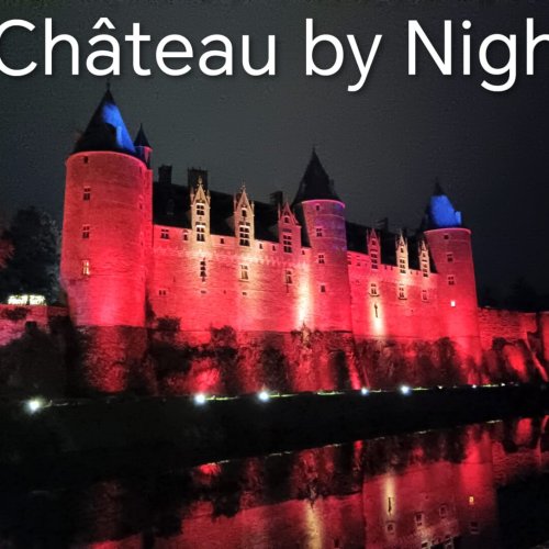 château de Josselin de nuit